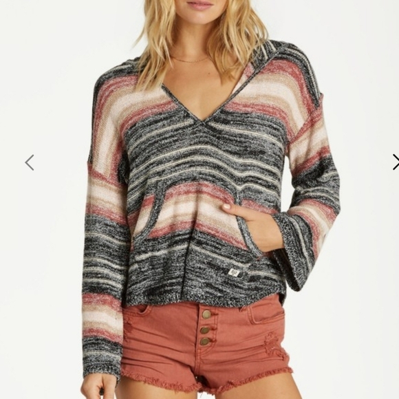 Billabong Baha Beach hoodie with kangaroo pocket size Small - Picture 5 of 7